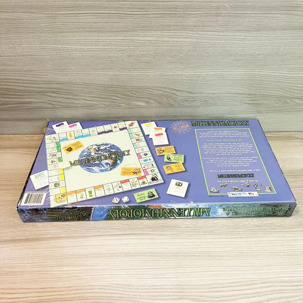 Millenniumopoly Sealed Board Game Millennium Edition 2000 Late for the Sky Rare